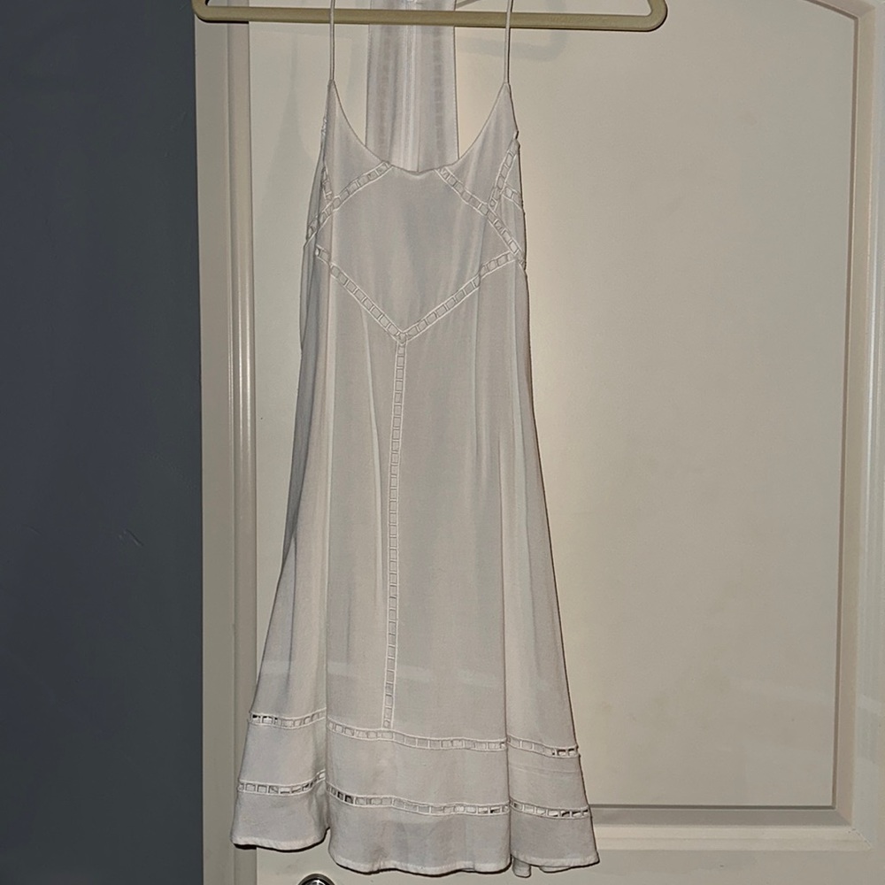 Casual white, mini dress